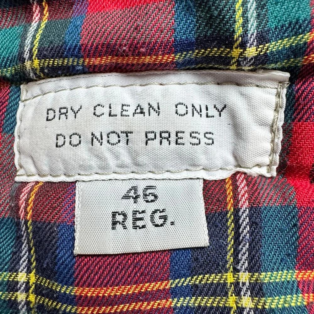VTG 60’s London Fog Utility Coat XL Tan Plaid Lined